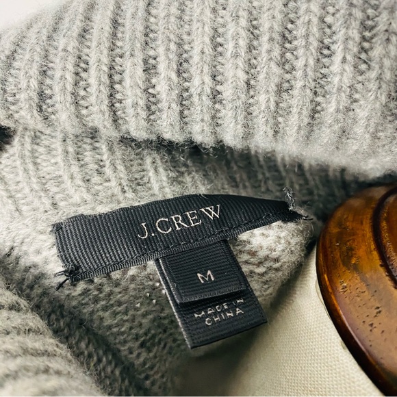 J. CREW Cashmere Blend Turtleneck Sweater - Picture 4 of 5